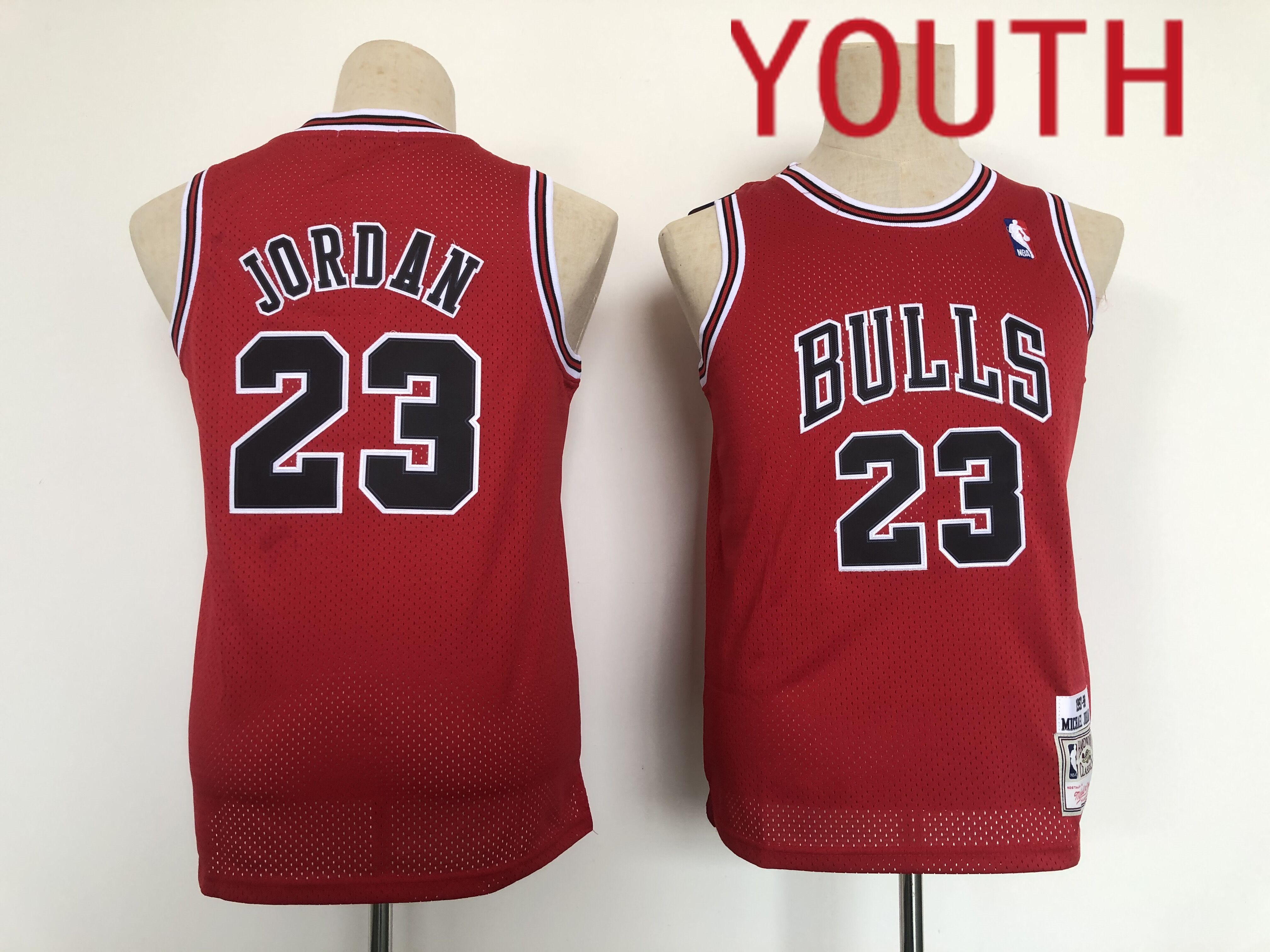 Youth Chicago Bulls 23 Jordan Red Throwback 2022 NBA Jerseys